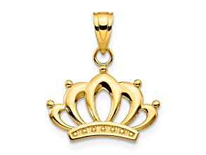 10k Yellow Gold Crown Charm
