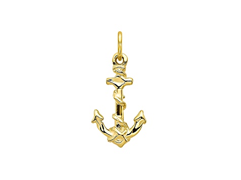 10k Yellow Gold Anchor Charm