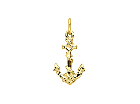 10k Yellow Gold Anchor Charm