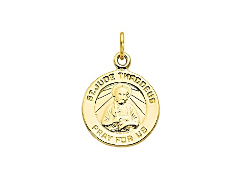 10k Yellow Gold St. Jude Medal