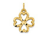 10k Yellow Gold Four-Leaf Clover Charm