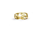 10k Yellow Gold Luck Toe Ring