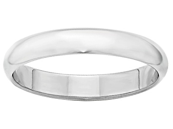 Picture of 14k White Gold 4mm Half-Round Band Ring