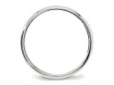 14k White Gold 4mm Milgrain Band Ring