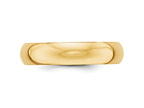 10k Yellow Gold 5mm Half-Round Band - BGW307 | JTV 10k Yellow Gold 5mm Half-Round Band - BGW307 | JTV