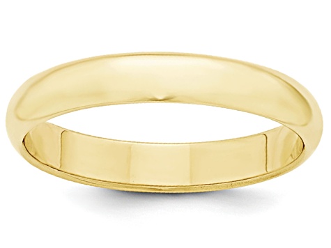 10k Yellow Gold 4mm Half-Round Band