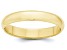 10k Yellow Gold 4mm Half-Round Band