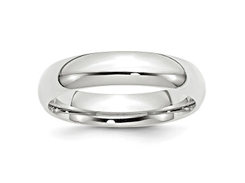 Picture of 14k White Gold 5mm Comfort-Fit Band Ring