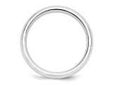 14k White Gold 5mm Comfort-Fit Band Ring