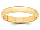 14k Yellow Gold 4mm Half-Round Band