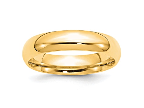 10k Yellow Gold 5mm Comfort-Fit Band