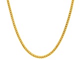 14k White Gold Hollow Franco Link Chain Necklace 22 inch
