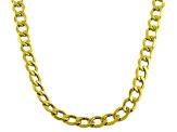 10k Yellow Gold Hollow 5.5mm Curb Link Chain Necklace 20 inch