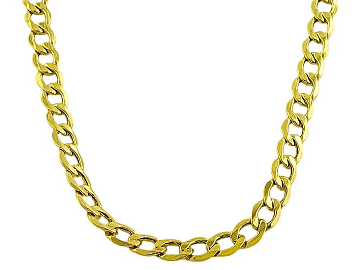 5.5mm Curb Link Chain Necklace 24 inch 