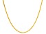 14k Yellow Gold Curb Link Chain Necklace 16 inch 2mm