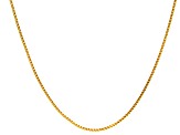 14k Yellow Gold Square Box Link Chain Necklace 20 inch