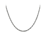 14k White Gold Singapore Link Chain Necklace 16 inch 2mm