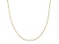 14k Yellow Gold Criss Cross Chain Necklace 20 inch