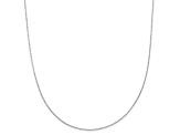 14k White Gold Criss Cross Chain Necklace 18 inch