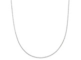 14k White Gold Criss Cross Chain Necklace 20 inch