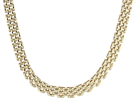14k Yellow Gold Panther Link Chain 