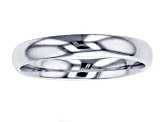 10k White Gold Comfort Fit Band Ring 3mm