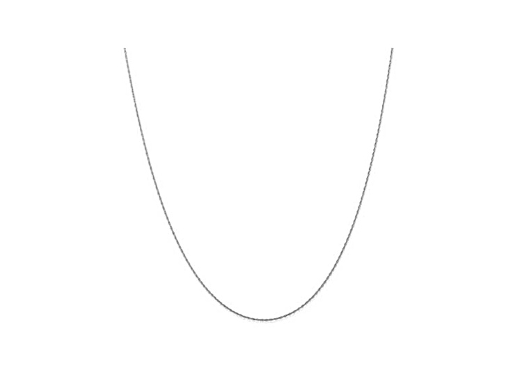 Rhodium over 10k White Gold Rope Link Chain Necklace 16 inch