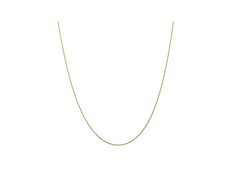 10k Yellow Gold Rope Link Chain Necklace 16 inch - BGW887 | JTV