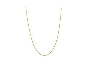 10k Yellow Gold Singapore Link Chain Necklace 16 inch
