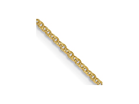 10k Yellow Gold Cable Link Chain Necklace 16 inch - BGW892 | JTV.com
