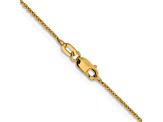 10k Yellow Gold Cable Link Chain Necklace 16 inch
