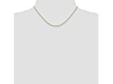 10k Yellow Gold Cable Link Chain Necklace 16 inch