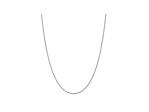 10k White Gold Cable Link Chain Necklace 16 inch