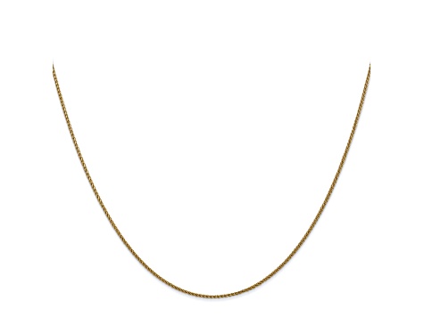 10k Yellow Gold Wheat Link Chain Necklace 16 inch