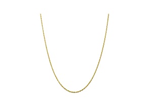 10k Yellow Gold Rope Link Chain Necklace 16 inch