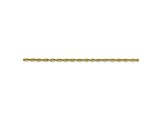 10k Yellow Gold Rope Link Chain Necklace 16 inch