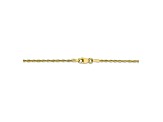 10k Yellow Gold Rope Link Chain Necklace 16 inch