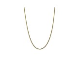 10k Yellow Gold Curb Link Chain Necklace 16 inch 2.5mm