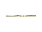 10k Yellow Gold Curb Link Chain Necklace 16 inch 2.5mm