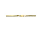 10k Yellow Gold Curb Link Chain Necklace 16 inch 2.5mm