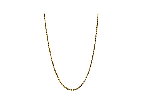 10k Yellow Gold 3.5mm Diamond Cut Rope Chain 18 inches