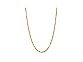 10k Yellow Gold 3.5mm Diamond Cut Rope Chain 18 inches