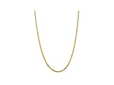 10k Yellow Gold 2.9mm Flat Beveled Curb Chain 16 inches