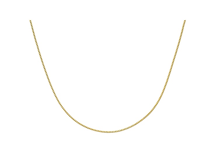 10k Yellow Gold .9mm Adjustable Box Chain 22 inches