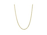 10k Yellow Gold 3mm Concave Mariner Chain 22 inch