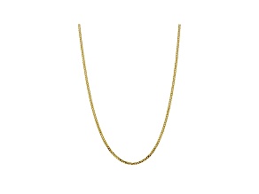 10k Yellow Gold 2.9mm Flat Beveled Curb Chain 20 inches