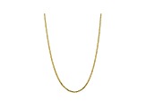 10k Yellow Gold 2.9mm Flat Beveled Curb Chain 20 inches