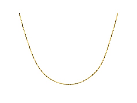 10k Yellow Gold .9mm Adjustable Box Chain 30 inches