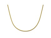 10k Yellow Gold 1.35mm Adjustable Wheat Chain 22 inches
