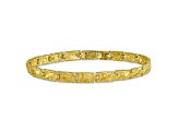 10k Yellow Gold 6mm Nugget Bracelet 7 inches